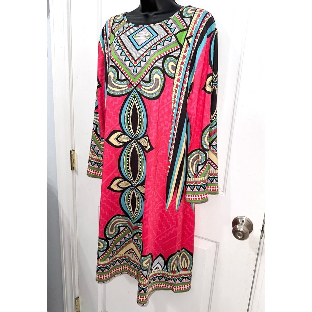 White Mark Couture Collection Paisley Multi Colored dress - Picture 2 of 5
